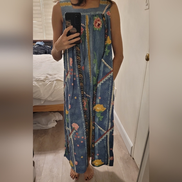 Printed Denim Dress - Picture 4 of 5